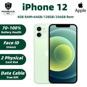 언락된 오리지널 애플 아이폰 12 중국 버전 듀얼심 64G/128G/256G IOS A14 칩 6.1인치 듀얼 카메라 중고 아이폰 12 폰