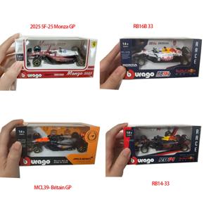 부라고 1:43 F1 페라리 SF25 몬자 이탈리아 합금 자동차 다이캐스트 모델 장난감, 다양한 F1 옵션 제공 레드불 RB16B 메르세데스 W10