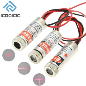 650nm 5mW 레드 포인트/라인/크로스 레이저 모듈 헤드 유리 렌즈 초점 조절 가능 초점 조절 가능 레이저 다이오드 헤드 산업용 등급