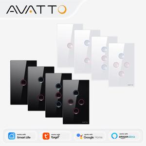 AVATTO 스마트 지그비 터치 그루브 라이트 스위치 220V 방수 스마트 라이프 앱 원격 제어는 Tuya Alexa Google 홈과 함께 작동합니다.