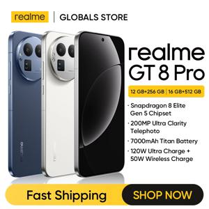 리얼미 GT 8 프로 스마트폰 스냅드래곤 8 엘리트 5세대 칩셋 7000mAh 배터리 200MP 망원 카메라 6.79인치 144Hz 2K AMOLED 디스플레이 NFC