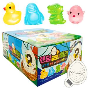 랜덤 알모양 젤리 432g (18g x 24입) 동물 모양 젤리