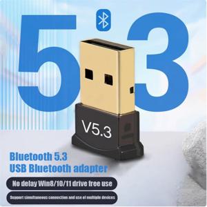 USB 블루투스 5.3 어댑터 무선 블루투스 5.1 동글 어댑터 PC 노트북 무선 스피커 오디오 수신기 USB 송신기