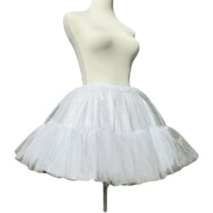 본리스 디자인 로리타 페티코트 30/35/40/45cm 소프트 메쉬 크리놀린 언더스커트 러플 화이트 컬러 투투 퍼피 스커트 메이드 드레스
