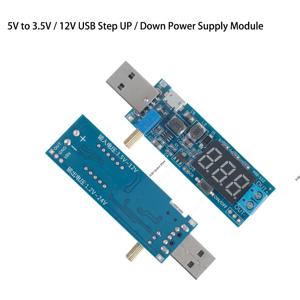 조정 가능한 DC-DC 부스트 벅 컨버터 모듈, USB 입력 스텝업 스텝다운 전원 공급 모듈 출력 1.2V-24V