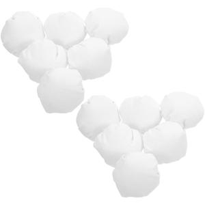 10Pcs 모자 작은 공예 모자 용 흰색 부드러운 패브릭 포켓 크기의 요리사 모자 와인 병 장식 미니어처 디스플레이 크리 에이 티브