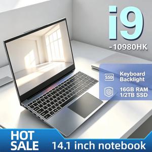 인텔 코어 i9 10980HK 14.1인치 프로 노트북 8코어 16스레드 2.4-5.3GHz 16MB 45W 32GB 램 2TB M.2 SSD 게이밍 노트북 사무용 빠른 속도 새 상품