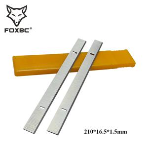 FOXBC 210mm x 16.5mm x 1.5mm HSS 플레너 블레이드 Einhell TH-SP 204,TC-SP 204 플레너 210mm 플레너 나이프 목공 도구 2PCS
