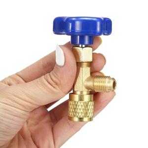 1 Pcs 저압 디스펜스 밸브 병따개 1/4 SAE 커넥터 Mayitr 냉매 병은 R22 R134a R410A 가스 용 탭 가능