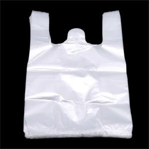 플라스틱 쇼핑백 100Pcs 투명 쇼핑백 슈퍼마켓 비닐 봉투 핸들 식품 포장