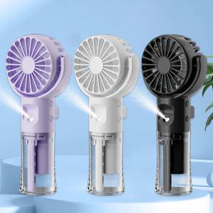 휴대용 가습기 팬 미니 워터 미스트 팬 USB 충전식 미니 휴대용 핸드 헬드 팬 가습기 소형 포켓 핸드 팬