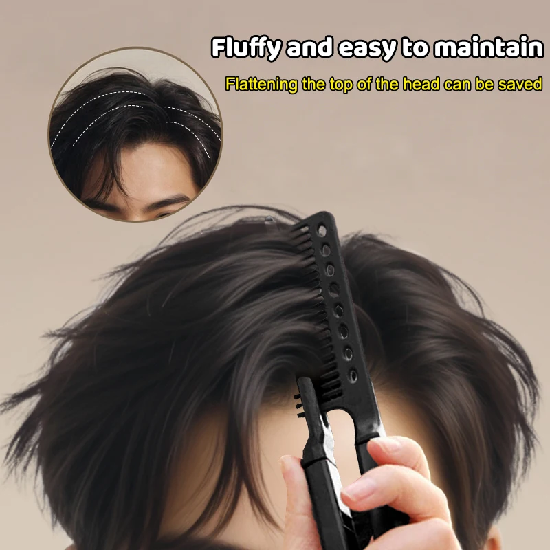 V형 헤어 스트레이트너 브러시 DIY 헤어드레싱 도구 헤어드레싱 빗 자연스러운 헤어 스타일링 컬링 빗 남녀 공용