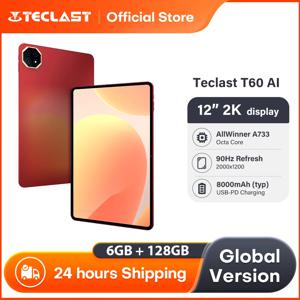 테클라스트 T60 AI 태블릿 12인치 90Hz 올위너 A733 6GB 램 (+10GB 가상) 128GB 저장용량 8000mAh 배터리 2000x1200 FHD 디스플레이 안드로이드 15