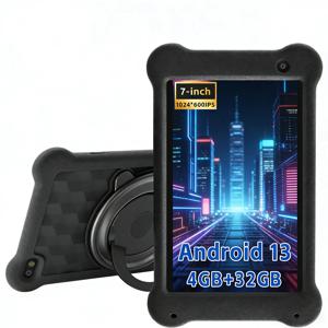 파이탄리 저가형 안드로이드 태블릿 7인치 안드로이드 13 쿼드 코어 4GB 램 32GB 롬 와이파이 블루투스 휴대용 경량 태블릿 PC