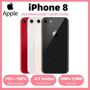 오리지널 애플 아이폰 8 64GB ROM 4.7인치 IOS 2.39GHz 12MP 잠금해제 헥사코어 3G 4G 지문인식 잠금해제 중고 아이폰 8 폰
