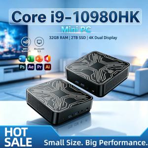 미니 PC 2026 인텔 코어 i9 10980HK 8코어 16스레드 5.3GHz 16GB DDR4 M.2 SSD 트리플 4K UHD WiFi6 BT5.2 저소음 쿨링 홈 오피스용