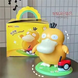 Psyduck 포켓몬 춤추는 스윙 사운드 모델 인형 애니메이션 액션 피규어 휴대용 수하물 뮤직 박스 어린이를위한 장난감 선물