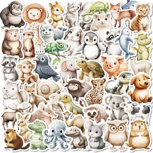 DIY 노트북 장식에 대 한 50Pcs 3D 동물 스티커 노트북 편지지에 대 한 코알라 펭귄 DIY 스티커