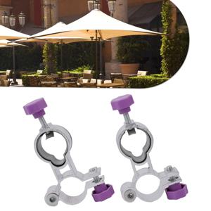 2Pcs 고정 클립 브래킷 클립 마운트 우산 구멍 25mm 정원 의자 파라솔 파티오 발코니 갑판 우산 홀더