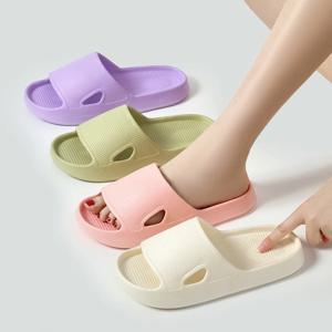 패션 여성 슬리퍼 실내용 부드러운 밑창 만화 곰 슬라이드 욕실용 EVA 야외용 남성 여름 비치 플립플랍 신발 커플용