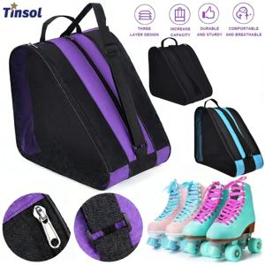 TINSOL 2026 1PC 휴대용 롤러 스케이트 가방 아이스 스케이트 가방 대용량 통기성 어린이 인라인 스케이트 가방 스케이트 보관 가방