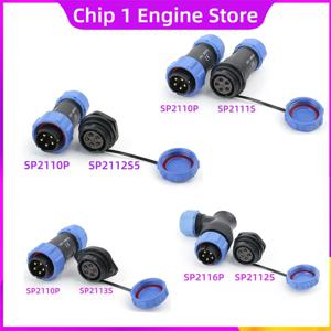 웨이푸 SP2110, SP2111, SP2112, SP2113, SP21 2P, 3P, 4P, 5P, 7P, 9P, 12핀 항공 플러그 소켓 커넥터 IP68에 적합