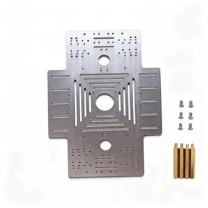330+240mm 대형 금속판 알루미늄 합금, 50mm 커플링 지원, 370/520 모터 자동차 섀시 프레임 DIY 키트 로봇 자동차 부품