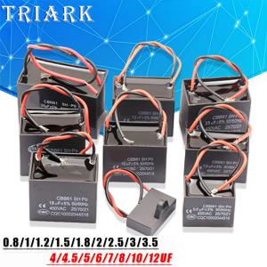 1PCS CBB61 450V 시작 커패시터 0.8 1 1.5 1.8 2 2.5 3 4 5 6 7 8 10 12 15 18 20 미크로포맷 팬 천장 배기 모터 실행 커패시터 CBB61