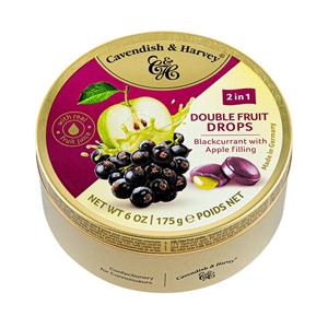 캐빈디쉬하비 더블프룻 블랙커런트 캔디(사과맛필링) 175g*9개