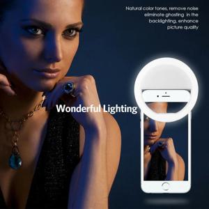 USB 충전식 LED 셀카 링 라이트 LED 셀카 조명 휴대폰 라이브 방송 비디오 LED 셀카 링 램프 모든 스마트폰용
