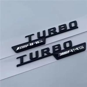 3D ABS 자동차 리어 트렁크 로고 레터링 BITURBO TURBO 4MATIC 엠블럼 배지 스티커 (메르세데스 AMG C43 C 43 AMG W205 W204 액세서리용)