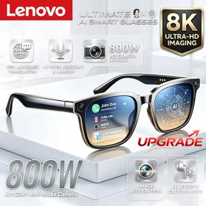 레노버 업그레이드 스마트 AI 안경 800W HD 8K 촬영 카메라 사진 비디오 음성 통화 번역 블루투스 AI 오토바이 안경