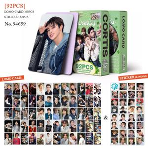 92개/세트 아이돌 보이즈 CORTIS 새 앨범 시리즈 로모 카드 및 스티커 엽서 마틴 제임스 주훈 성현 케온 팬 선물