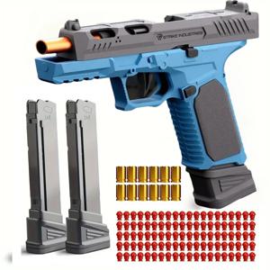 SIG17 쉘 투척 장난감 총 연속 발사 블로우백 소프트 총알 권총 모델 빈 탄창 어린이 장난감 남자아이 선물