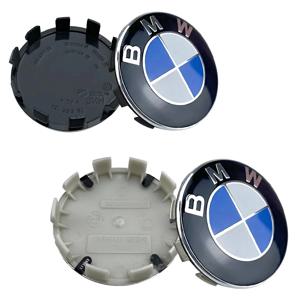 4개 56MM 68MM 자동차 휠 허브 센터 캡 배지 BMW X1 3 X5 E70 E71 M3 F30 F20 F10 F11 G30 E36 E46 E53 E90 E91 E60 E61 E93 용
