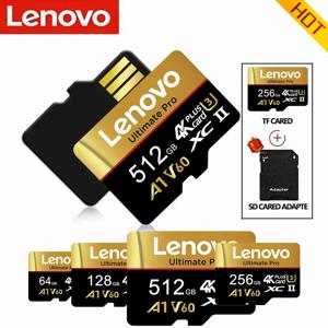 레노버 초대형 512GB SD 카드 TF 카드 메모리 카드 마이크로 TF SD 128GB A2 64GB 감시/노트북용 빠른 액세스