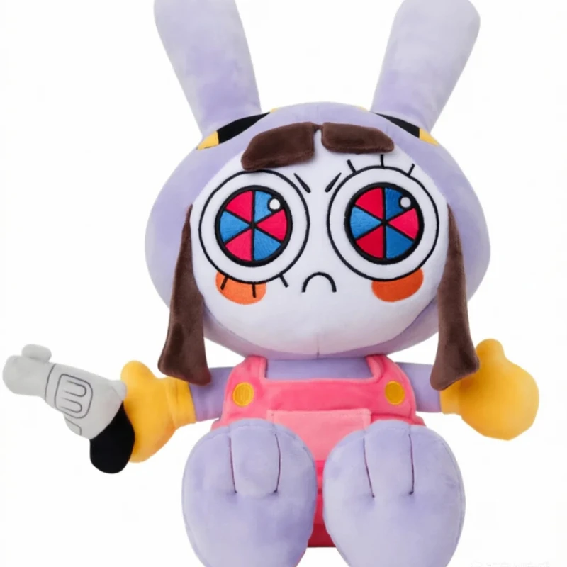 25CM 놀라운 디지털 인형 서커스 메이드 잭스 플러시 마법 토끼 광대 만화 주변기기 팬들을 위한 홈 컬렉션 장식품