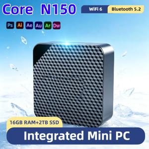 인텔 N150 미니 PC 16GB DDR4 512GB NVMe SSD 트리플 4K 디스플레이 WiFi6 BT5.2 저소음 홈 오피스 데스크탑 프로 맥스 고속