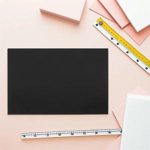 레이저 조각용 4Pcs 검정색 알루미늄 시트 DIY 공예용 A4 크기 금속 블랭크 조각 플레이트 금속 태그 및