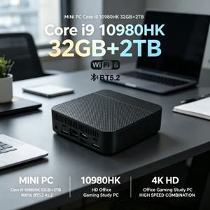 최고급 코어 i9 10980HK 강력 성능 미니 PC 프로 32GB 대용량 램 1TB 고속 SSD 4K 게이밍 사무용 가정용 컴퓨터