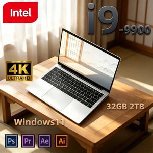 프리미엄 워크 위닝11 고성능 노트북 15.6인치 i9-9900 120Hz IPS 화면 16/32GB 램 2TB SSD 백라이트 키보드