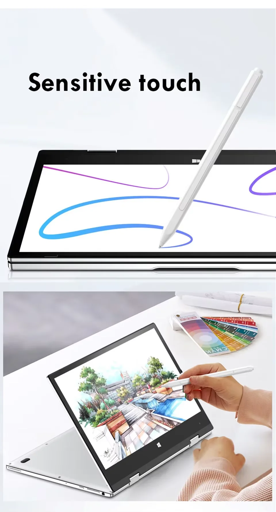 터치스크린 노트북 휴대용 2 in 1 노트북 컴퓨터 인텔 코어 i7-8500Y / N4020 11.6인치 윈도우 11 프로 태블릿 PC 컴퓨터