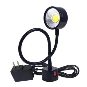 NEW-LED 작업등 자석 베이스 유연한 구즈넥 램프 220V 5W 선반 밀링 드릴 프레스 산업용 조명 미국 플러그