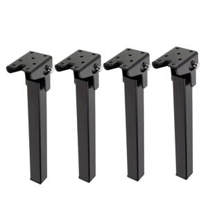4pcs 200mm 사용자 정의 높이 숨겨진 접이식 가구 테이블 다리 금속 금속 또는 강철 검은 소파 다리 소파 모양 침대/캐비닛/소파