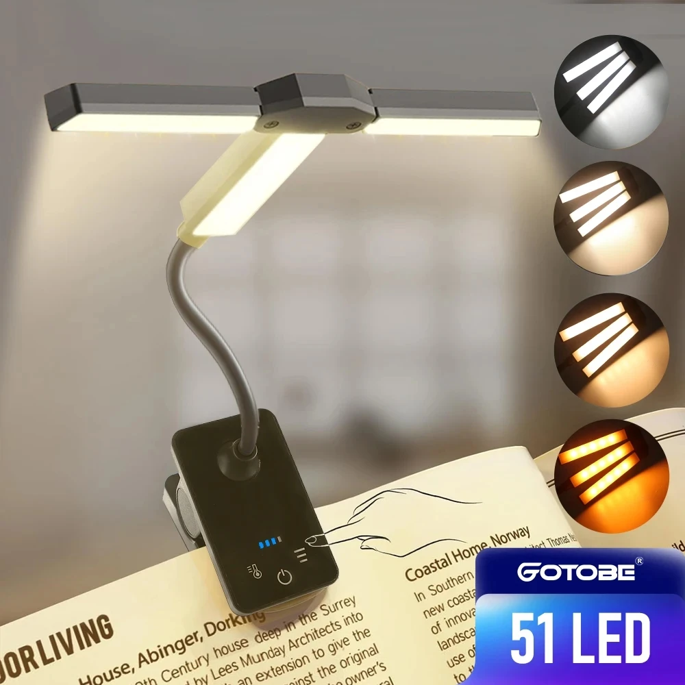 USB 충전식 LED 클립 책 빛 미니 독서 빛 책 읽기 밤 빛 고품질 어린이 어린이 데스크탑 독서 책 램프