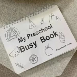 My Preschool Busy Book 어린이용 유치원 학습 활동, 교육 워크북 활동 바인더 학습 장난감