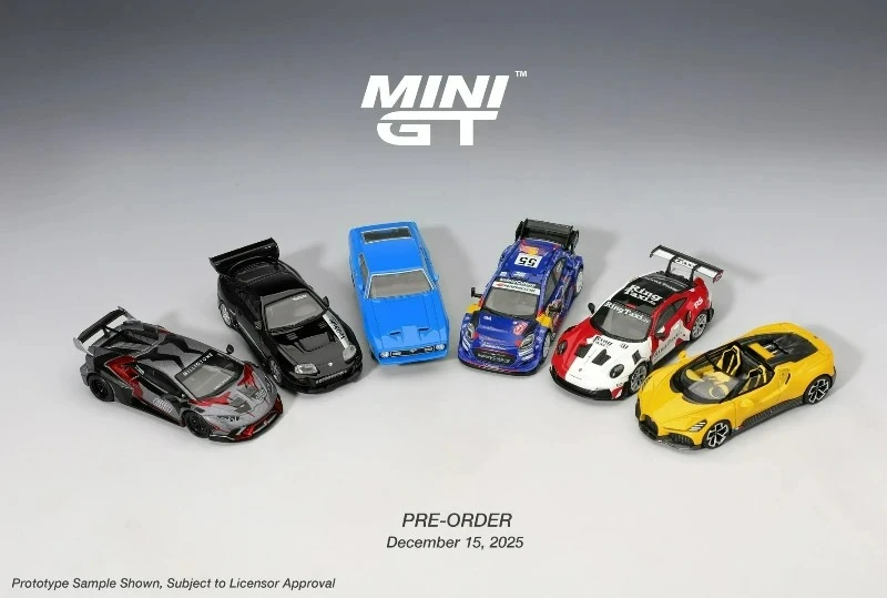 *사전 판매* MINI GT 1:64 수프라 W16 머스탱 우라칸 GT3 RS 다이캐스트 모델카