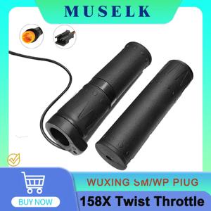 WUXING 158X 오른쪽 핸들 스로틀 스윙 스로틀 24V 36V 48V 60V 72V 전기 자전거 스쿠터 변환 부품 Ebik에 적합