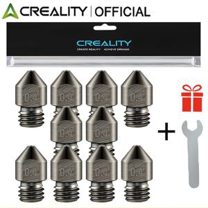 Creality Offcial 경화 강철 MK8 노즐 0.4mm Ender 3 노즐 (Ender3 Pro/Ender 3 V2/Ender 5/CR-10 시리즈 3D 프린터 노즐용)