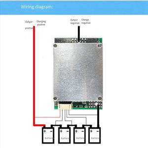 (A96Z] 4S 12V 50A 리튬인산철 배터리 충전기 보호 보드(전원 배터리 밸런스/PCB 보호 보드 강화)